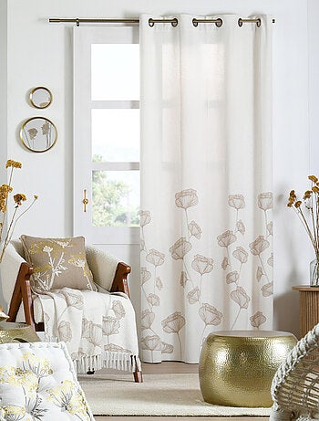 Rideau végétal aux lignes douces et élégantes