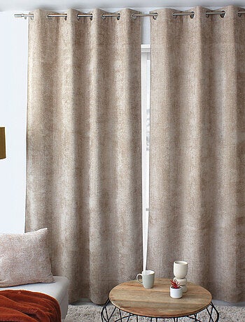 Rideau velours - Effet chiné tamisant