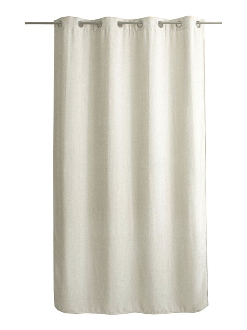 Rideau velours  - Effet chiné tamisant - Kiabi