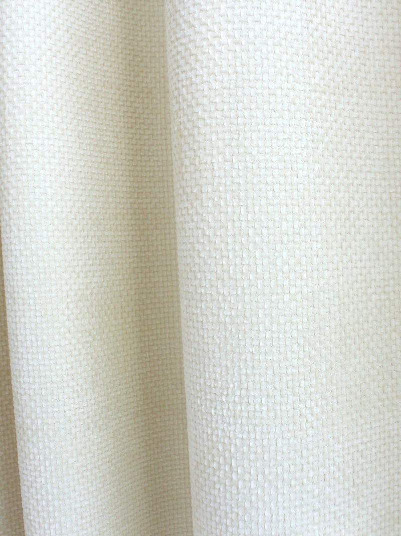 Rideau velours  - Effet chiné tamisant Ecru - Kiabi