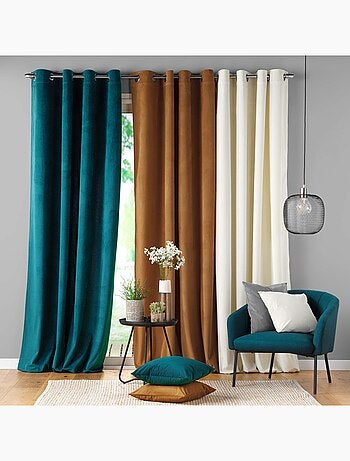 Rideau velours cottele