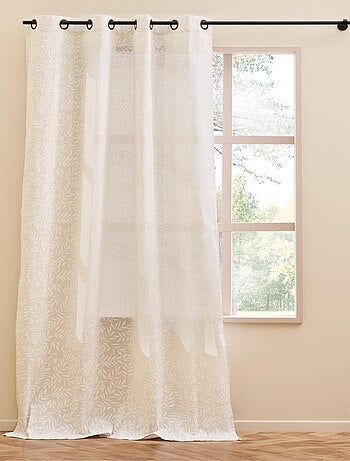 Rideau vintage feuillage tissé