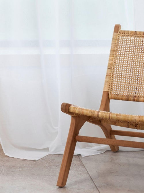 Rideau voilage 100% lin fluide - Kiabi