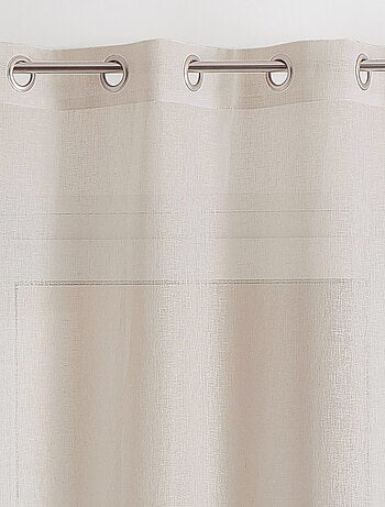 Rideau voilage 100% lin fluide