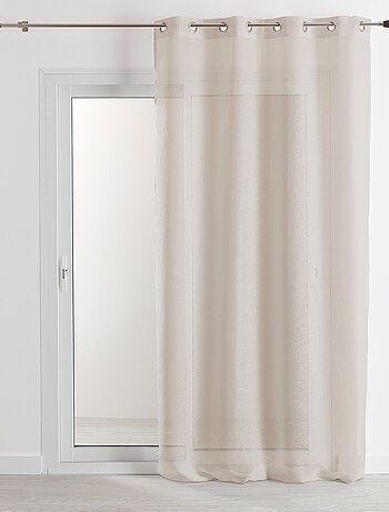 Rideau voilage 100% lin fluide