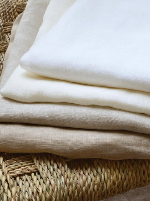 Rideau voilage 100% lin fluide - Kiabi