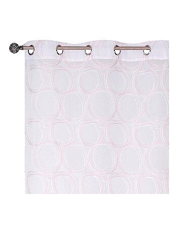 Rideau Voilage brodé - prêt à poser.