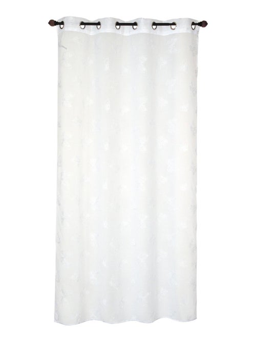 Rideau Voilage Brodé Papillons - prêt à Poser. - Kiabi