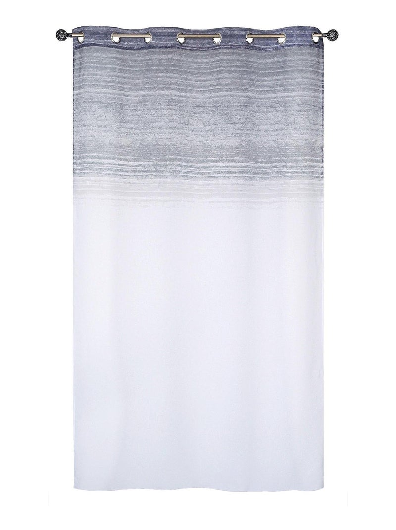 Rideau Voilage Dégradé. Gris Argenté - Kiabi