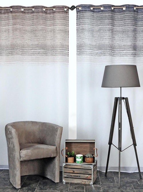 Rideau Voilage Dégradé. - Kiabi