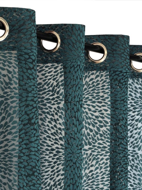 Rideau Voilage Effet dentelle - prêt à poser. - Kiabi