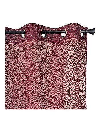 Rideau Voilage Effet dentelle - prêt à poser.