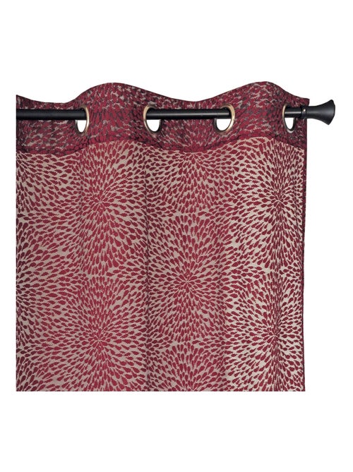 Rideau Voilage Effet dentelle - prêt à poser. - Kiabi