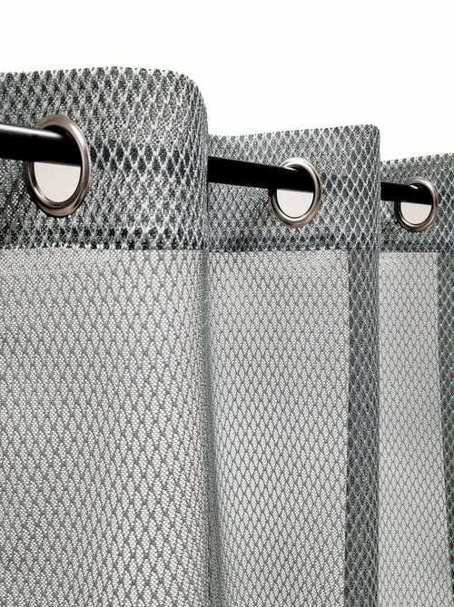 Rideau Voilage effet filet - prêt à poser - Dylrev - Kiabi