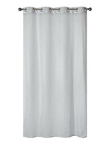 Rideau Voilage Effet filet - prêt à poser.