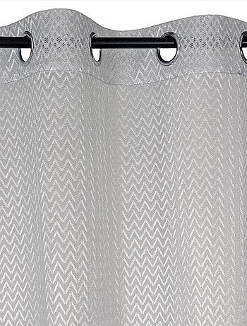 Rideau Voilage Effet filet - prêt à poser.