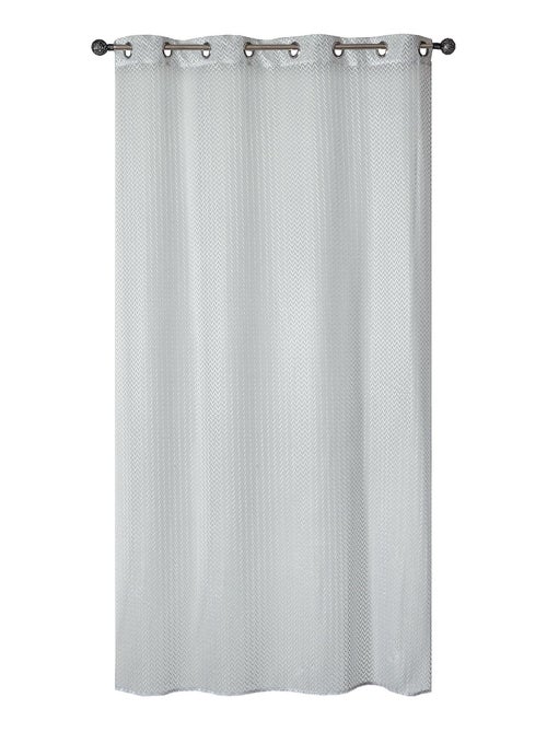 Rideau Voilage Effet filet - prêt à poser. - Kiabi