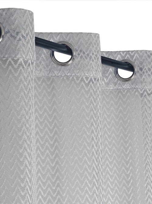 Rideau Voilage Effet filet - prêt à poser. - Kiabi