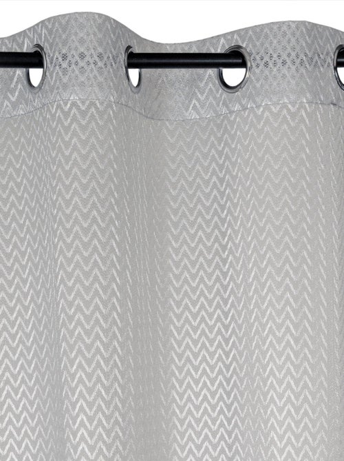 Rideau Voilage Effet filet - prêt à poser. - Kiabi