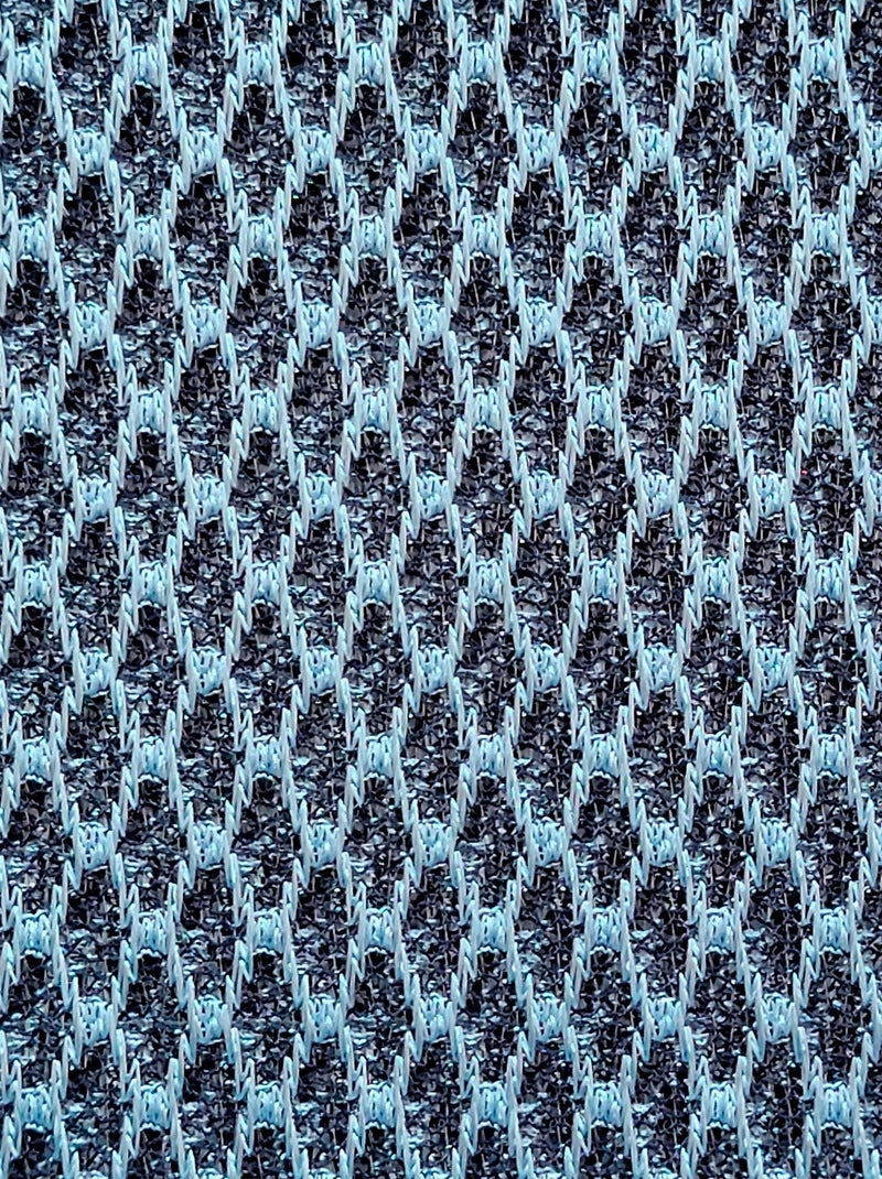 Rideau Voilage effet filet - prêt à poser. Bleu - Kiabi