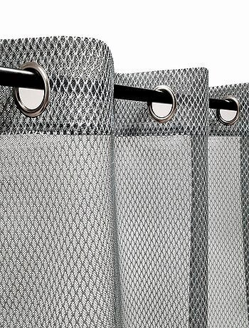 Rideau Voilage effet filet - prêt à poser.