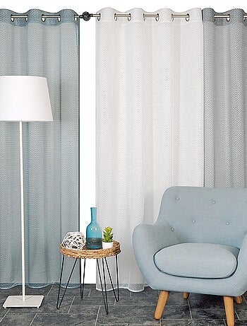 Rideau Voilage effet filet - prêt à poser.