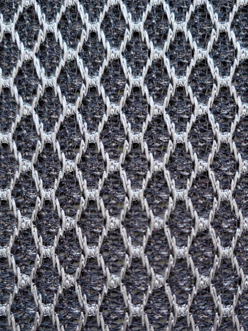Rideau Voilage effet filet - prêt à poser. Gris Argenté - Kiabi