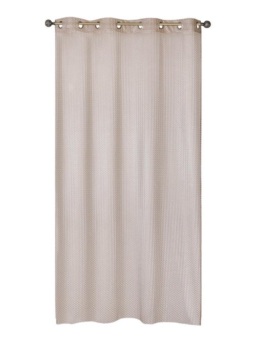 Rideau Voilage Effet filet - prêt à poser. - Kiabi