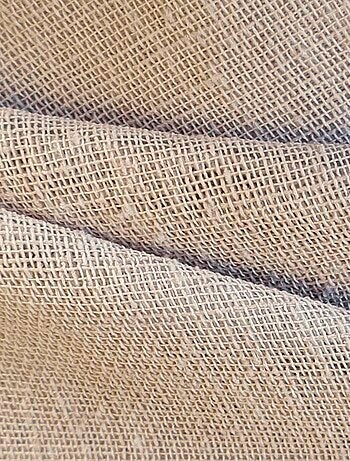 Rideau Voilage effet lin - prêt à poser.