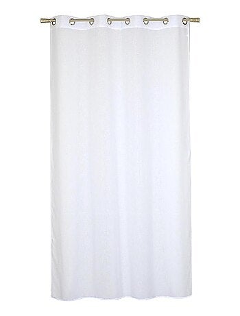 Rideau Voilage effet lin - prêt à poser.