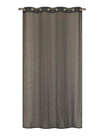 Rideau Voilage effet lin - prêt à poser.