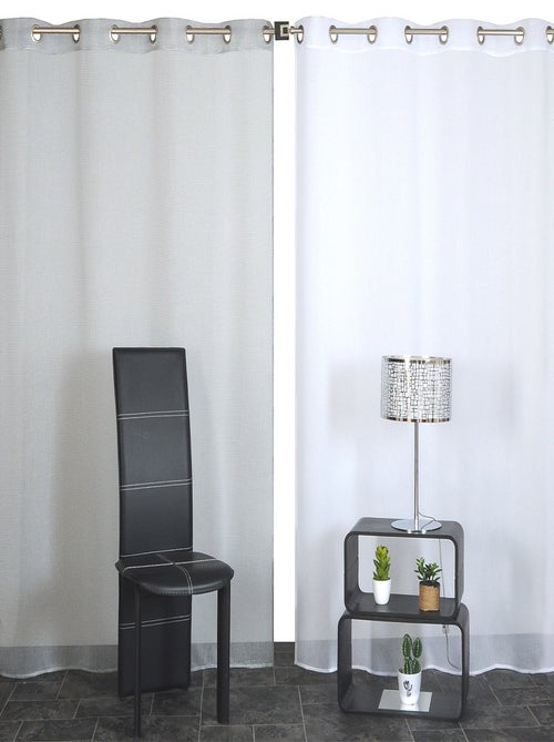 Rideau Voilage effet point fantaisie. - Kiabi