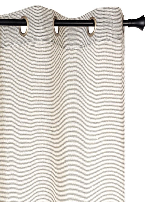 Rideau Voilage effet point fantaisie. - Kiabi