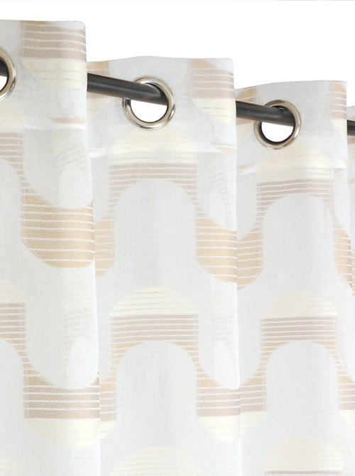 Rideau Voilage effet vague. - Kiabi