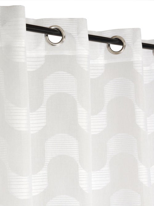 Rideau Voilage effet vague. - Kiabi