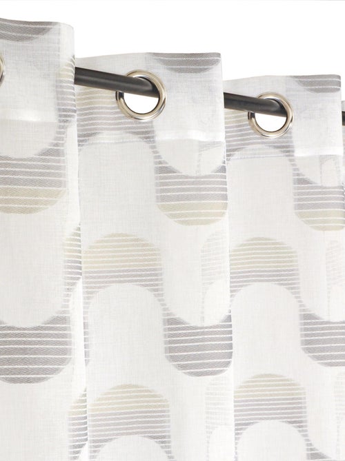Rideau Voilage effet vague. - Kiabi