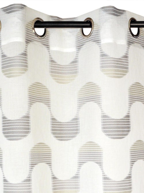 Rideau Voilage effet vague. - Kiabi