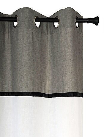 Rideau Voilage Etamine - Parment uni dans le haut - prêt à poser.