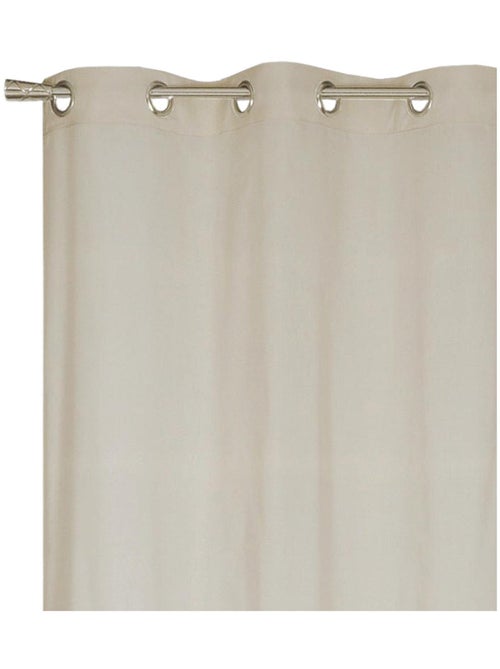 Rideau voilage étamine uni, prêt-à-poser. - Kiabi