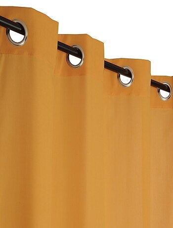 Rideau voilage étamine uni, prêt-à-poser.