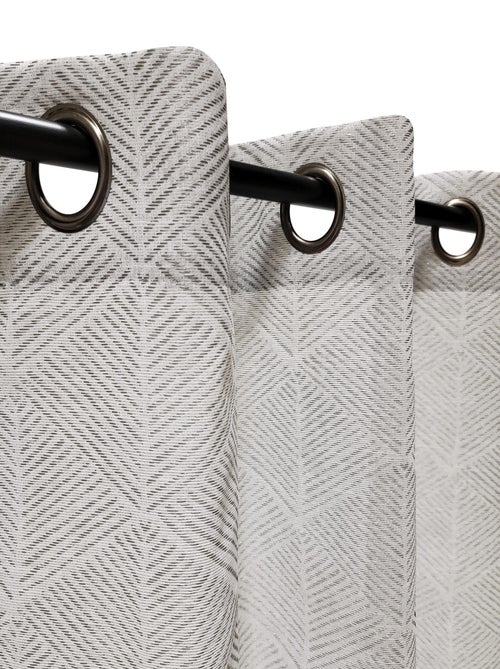 Rideau Voilage fantaisie - prêt à poser . - Kiabi