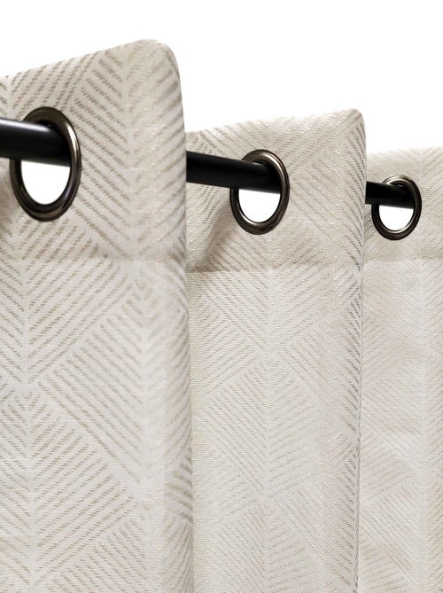 Rideau Voilage fantaisie - prêt à poser . - Kiabi