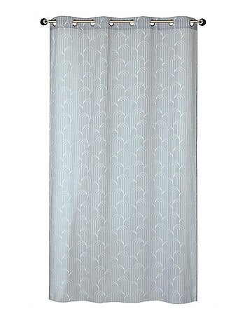 Rideau Voilage Imprimé géométrique Gomme - prêt à poser.