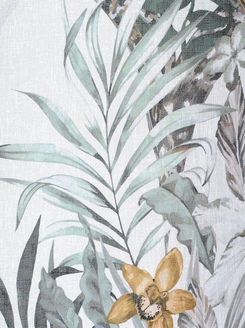 Rideau Voilage Imprimé Tropical - prêt à Poser. - Kiabi