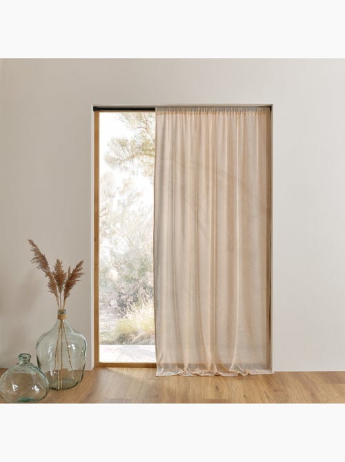 Rideau voilage marseillais filet coton stop insecte - Kiabi