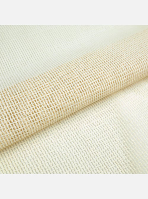 Rideau voilage marseillais filet coton stop insecte - Kiabi