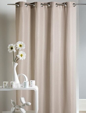 Rideau voilage microfibre uni