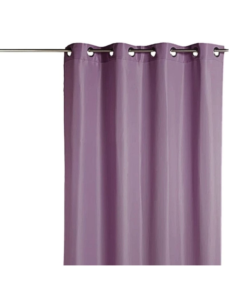 Rideau voilage Microfibre Uni Mauve lilas - Kiabi