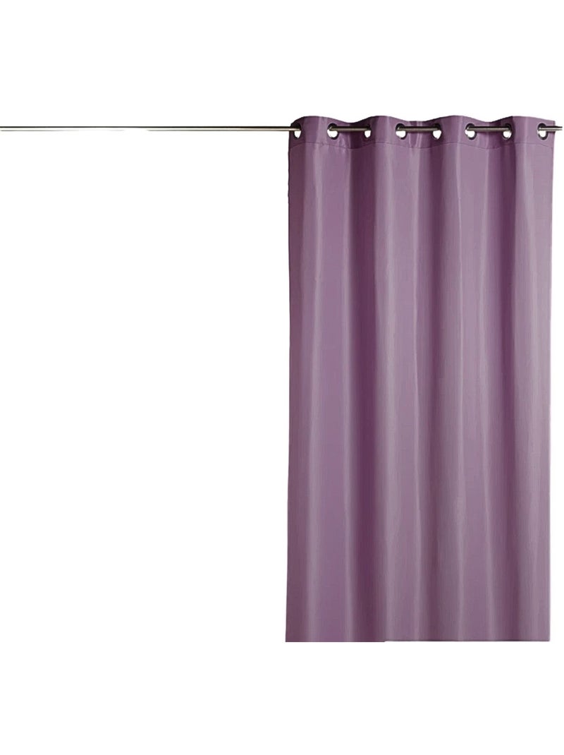 Rideau voilage Microfibre Uni Mauve lilas - Kiabi