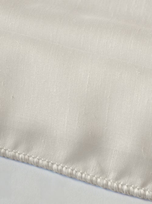 Rideau voilage poly-lin bas plombé - Kiabi